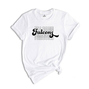 Introducing the Falcons Team Mascot Shirt, the perfect addition to any fan's wardrobe. This Falcons Team Shirt is designed to showcase your