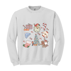 Retro Christmas Sweatshirt, Retro Christmas Stickers, Christmas Shirt, Christmas Gifts, Merry Christmas, Christmas Vibes