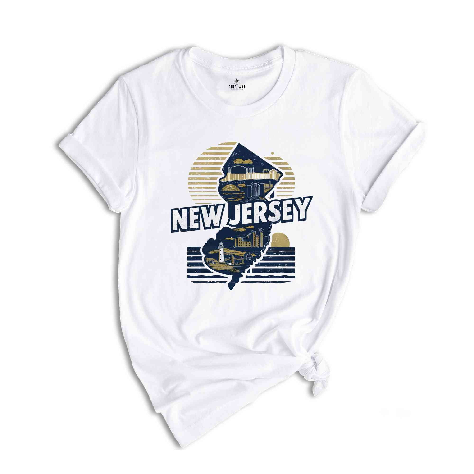 Retro State Of New Jersey Shirt, State Of New Jersey Shirt, State Tee, New Jersey Tee, New Jersey Lover Shirt, Family Trip Shirt, Travel Tee