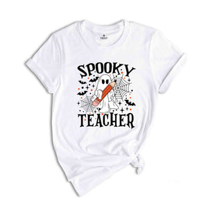 Spooky Teacher T-Shirt, Teacher Halloween Shirt, Teacher Gifts, Funny Teacher Ghost Shirt, Halloween Gifts