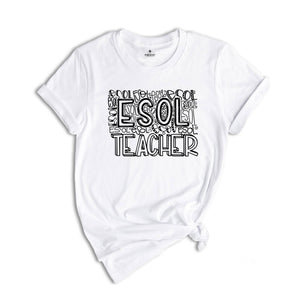 Esol Teacher T-Shirt, Second Language Tee, English Teacher Gift, English Language Teacher, ESL Teacher Shirt, ESL Squad