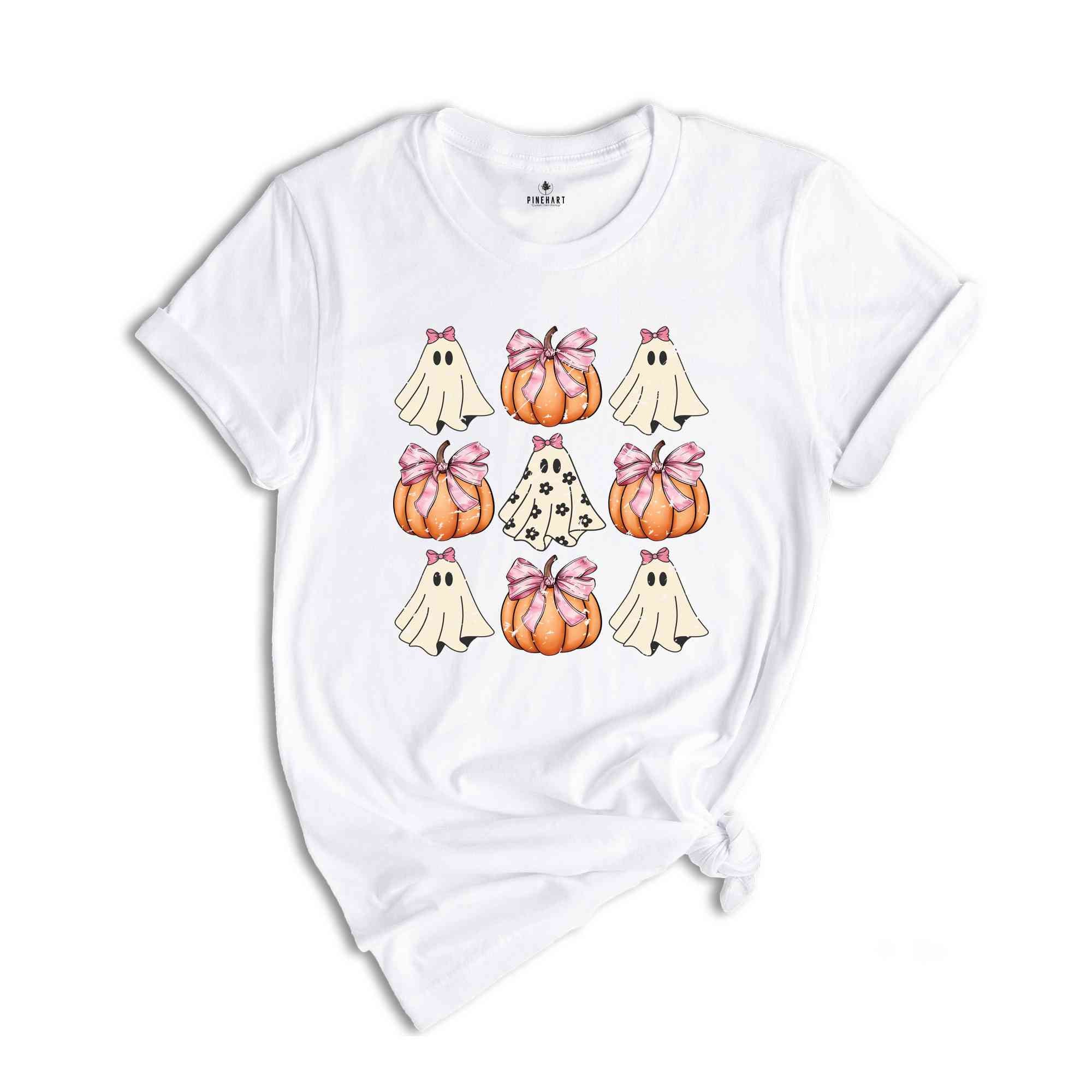 Halloween Ghost Pumpkin Shirt, Cute Halloween Shirt, Halloween Gift, Pumpkin Spice Shirt, Pumpkin Shirt, Ghost Shirt, Halloween Ghost