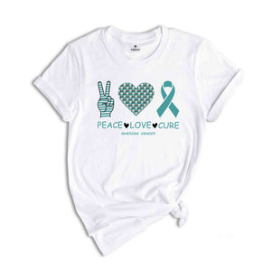 Ovarian Cancer Shirt, Support Shirt, Ovarian Cancer Patient Gift, Heart Shirts, Cancer Survivor Shirt, Cancer Awareness Tee