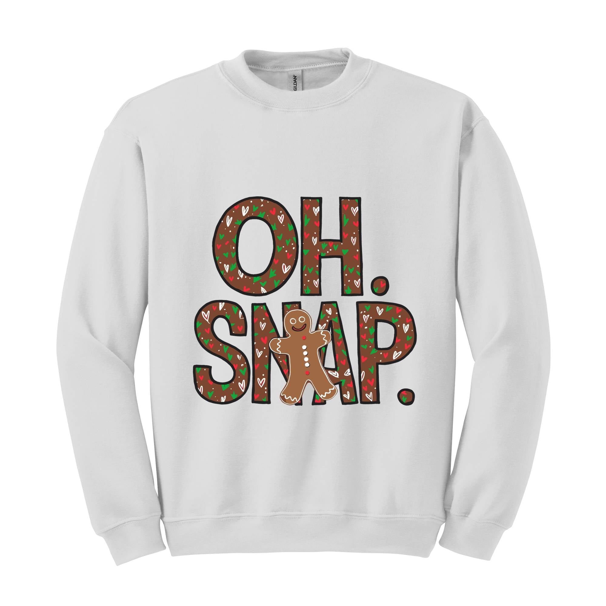 Oh Snap Gingerbread Sweatshirt, Christmas Cookies Sweatshirt, Christmas Gift, Christmas Family Sweatshirt