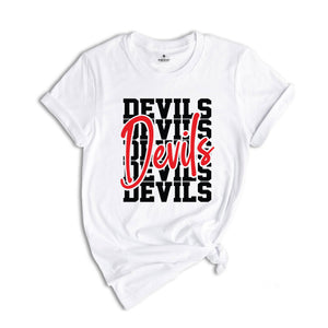 Team Mascot Shirt, Devils Team Shirt, Devils Football Shirt, Devils Fan Tee, Devils School Shirt, Devils School Spirit, Devils Mascot Tee