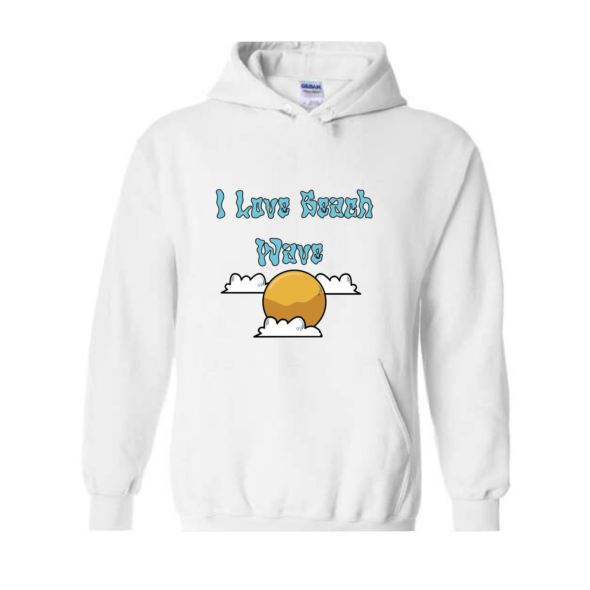 Beach Waves Hoodie, Sun With Beach Hoodie, Sun Hoodie, Trendy Hoodie, Holiday Hoodie, Weekend Hoodie, Happy Vibes Hoodie