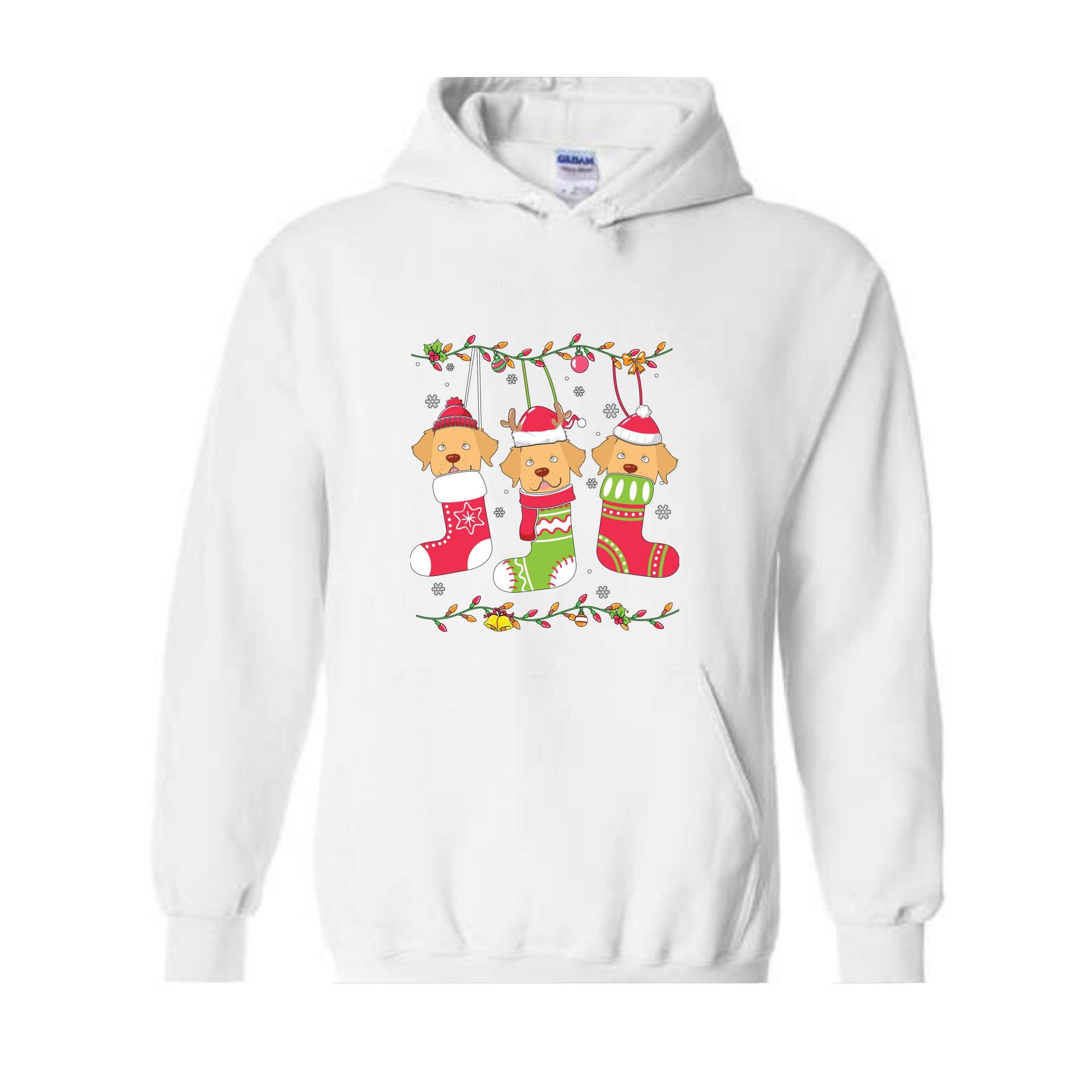 Christmas Golden Retriever Hoodie, Christmas Pajama, Dog Hoodie, Happy Christmas Dog, Cute Dog Hoodie