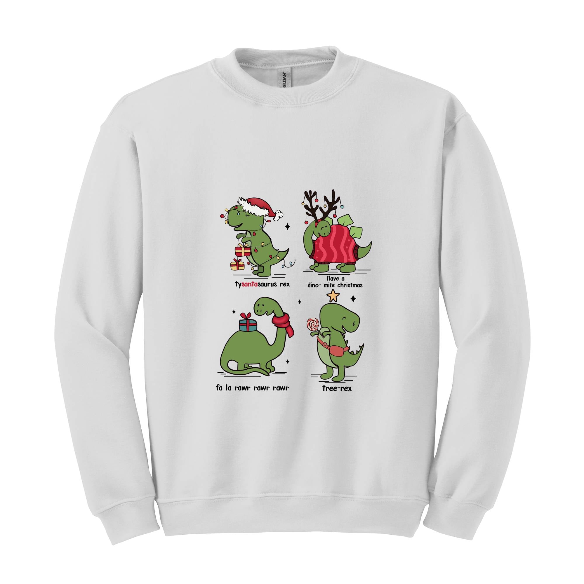 Christmas Dinosaur Sweatshirt, Dinosaur Sweathirt, Christmas Gifts, Dinosaur Lover Sweathirt, Fall Sweatshirt, Christmas Sweatshirt