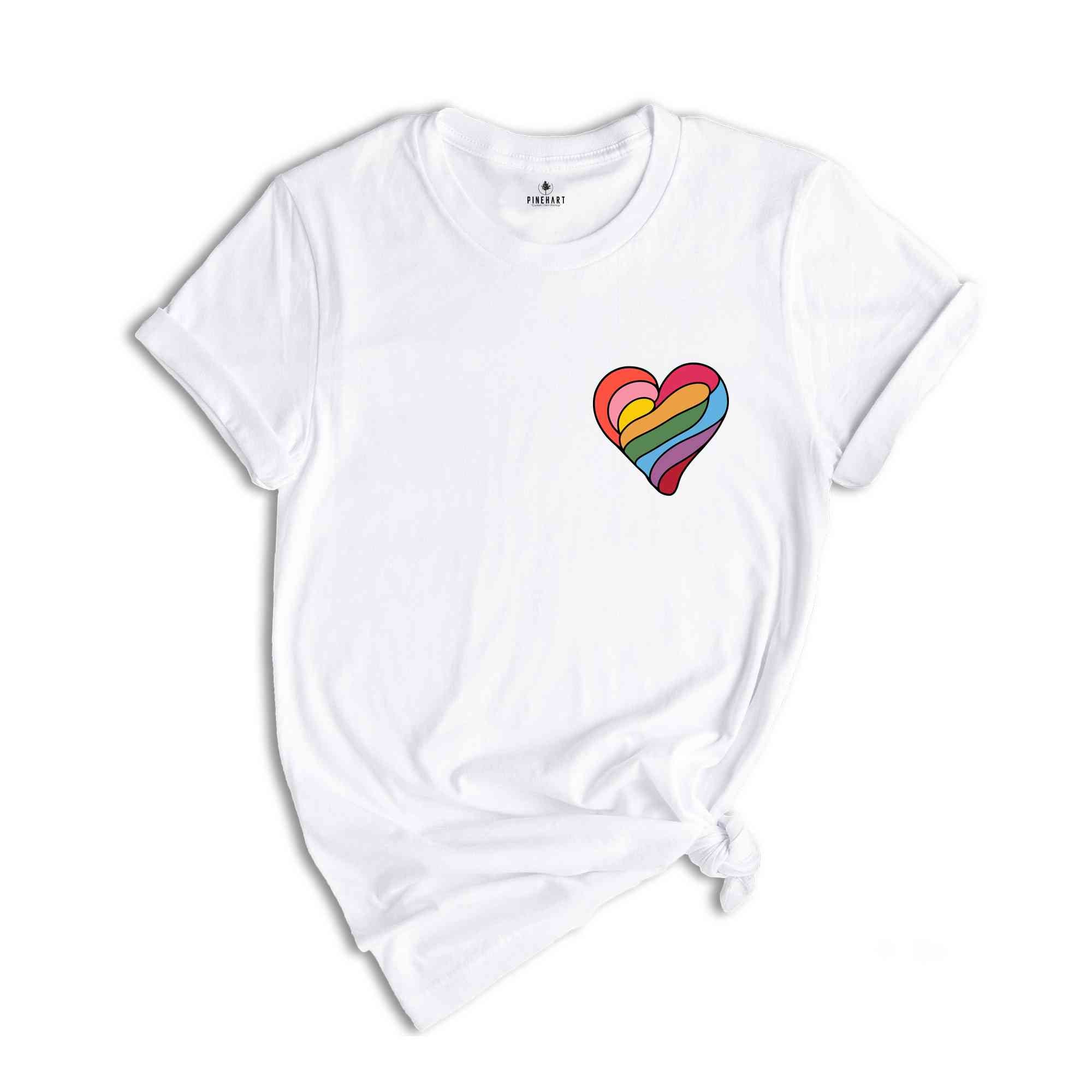 Pocket Lgbtq Heart Shirt, Pride Month Shirt, Pride Shirt, LGBTQ Shirt, Lgbtq Gift Shirt, Lesbian Shirt, Proud Mom Shirt, Lesbian Shirt