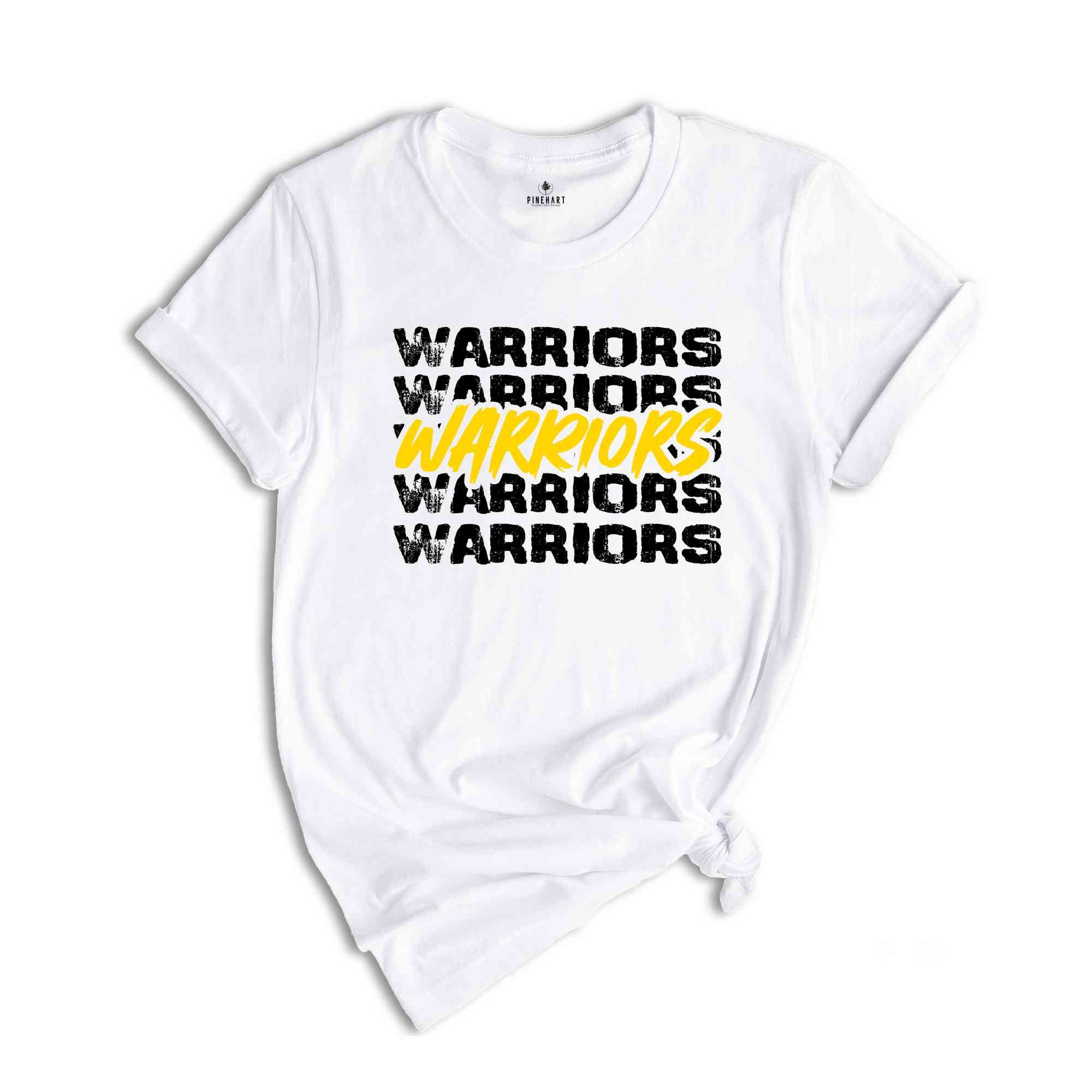 Team Mascot Shirt, Warriors Team Shirt, Warriors Football Shirt, Football Fan Shirt, Warriors School Spirit, Warriors Fan