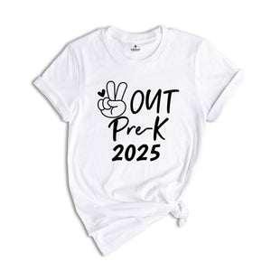 Peace Out Pre-K 2025 Shirt, End Of The School Shirt, Last Day Of School Shirt, Kids Graduation Shirt, Tie Dye Shirt, Preschool Shirt