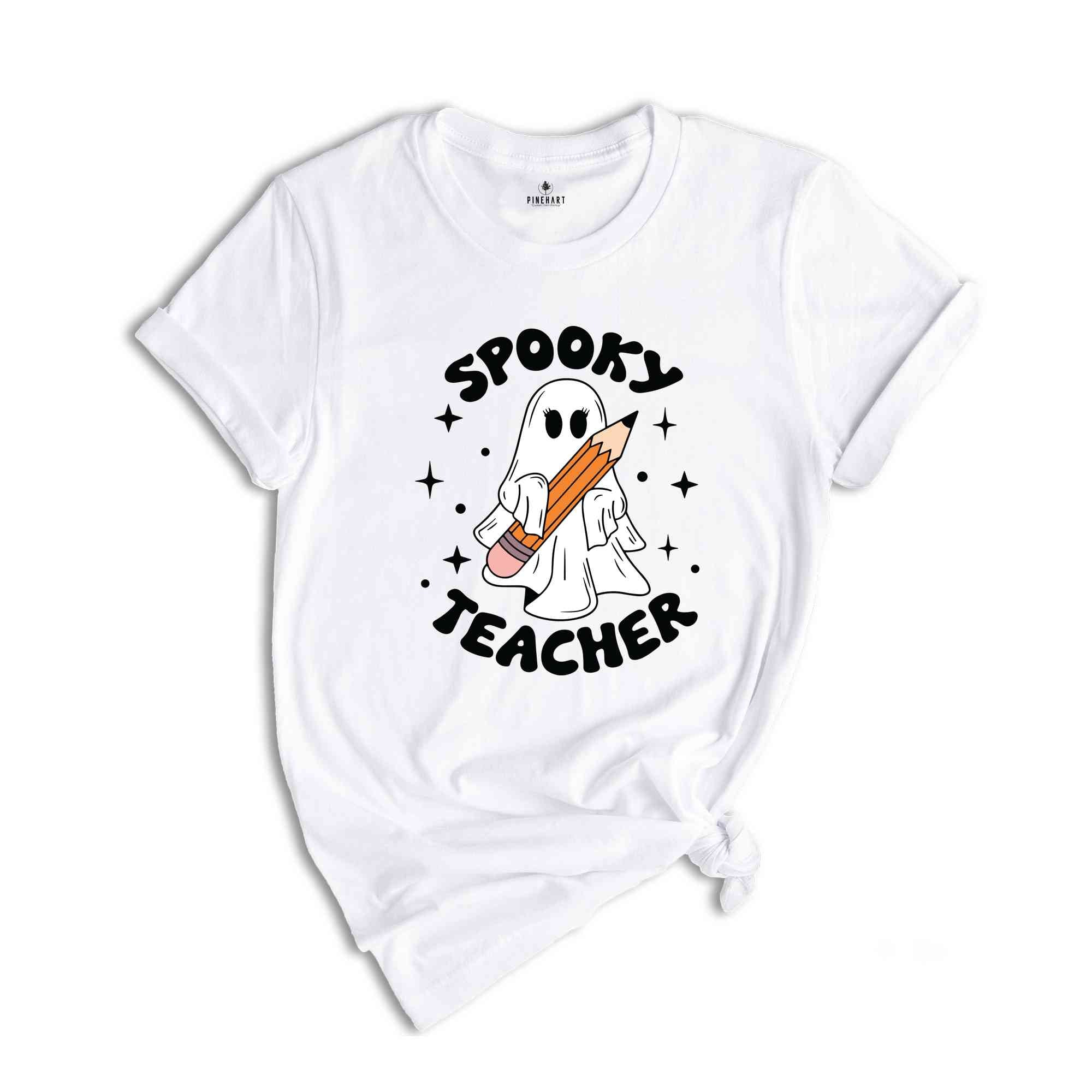 Spooky Teacher Shirt, Halloween Shirt, Cute Ghost Shirt, Spooky Vibes Shirt, Retro Halloween Shirt, Fall Shirt, Spooky Season Shirt