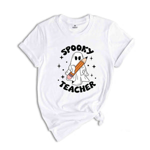 Spooky Teacher Shirt, Halloween Shirt, Cute Ghost Shirt, Spooky Vibes Shirt, Retro Halloween Shirt, Fall Shirt, Spooky Season Shirt