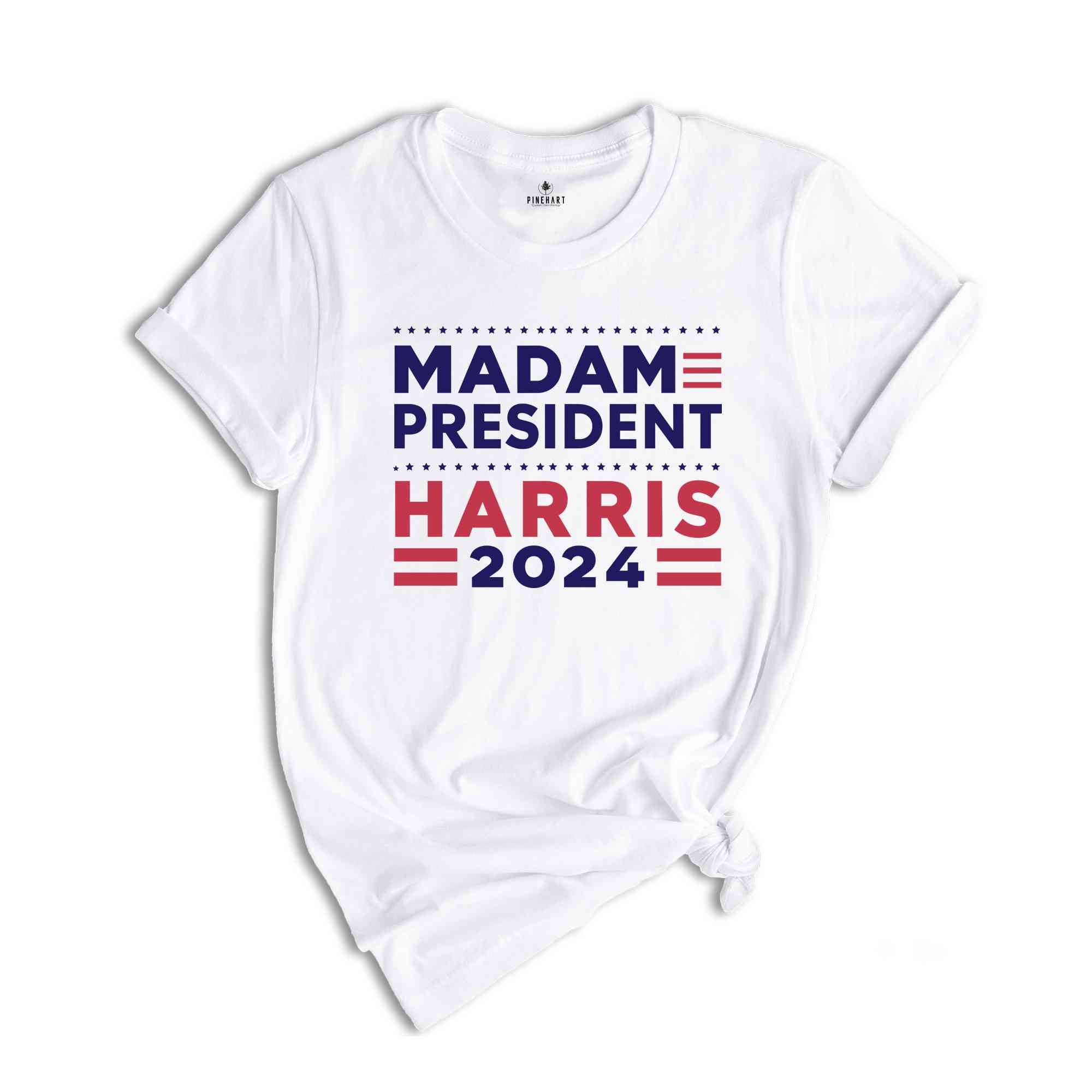 Madam President Kamala Harris 2024 Shirt, Kamala Harris 2024 Shirt, Kamala Rally Shirt, Madam President Feminist Gift