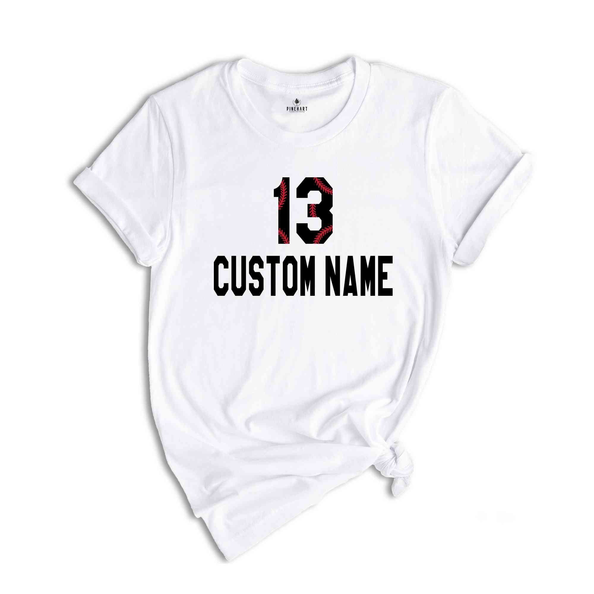 Custom Baseball Jersey Shirt, Personalized Sports Tee, Baseball Shirt, Baseball Player Gifts, Sports Mom Shirt