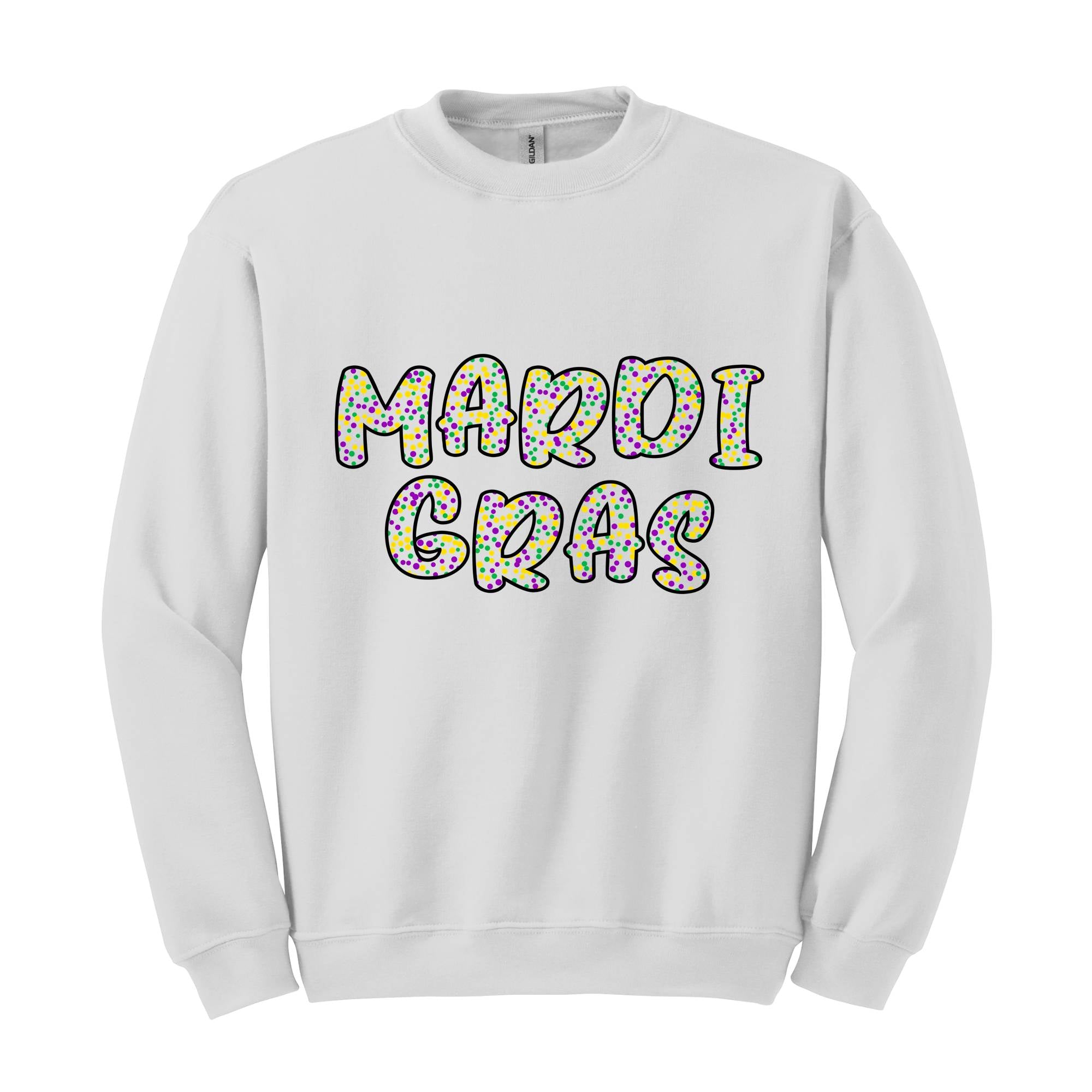 Mardi Gras Sweatshirt, Mardi Gras Pattern, Mardi Gras Celebrations, Mardi Gras Wear, Cute Mardi Sweater