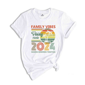 Vintage 2024 Vacation Shirt, Family Vacation T-Shirt, Vacay Mode Shirt, Matching Family Trip Shirts, Making Memories Together Shirt