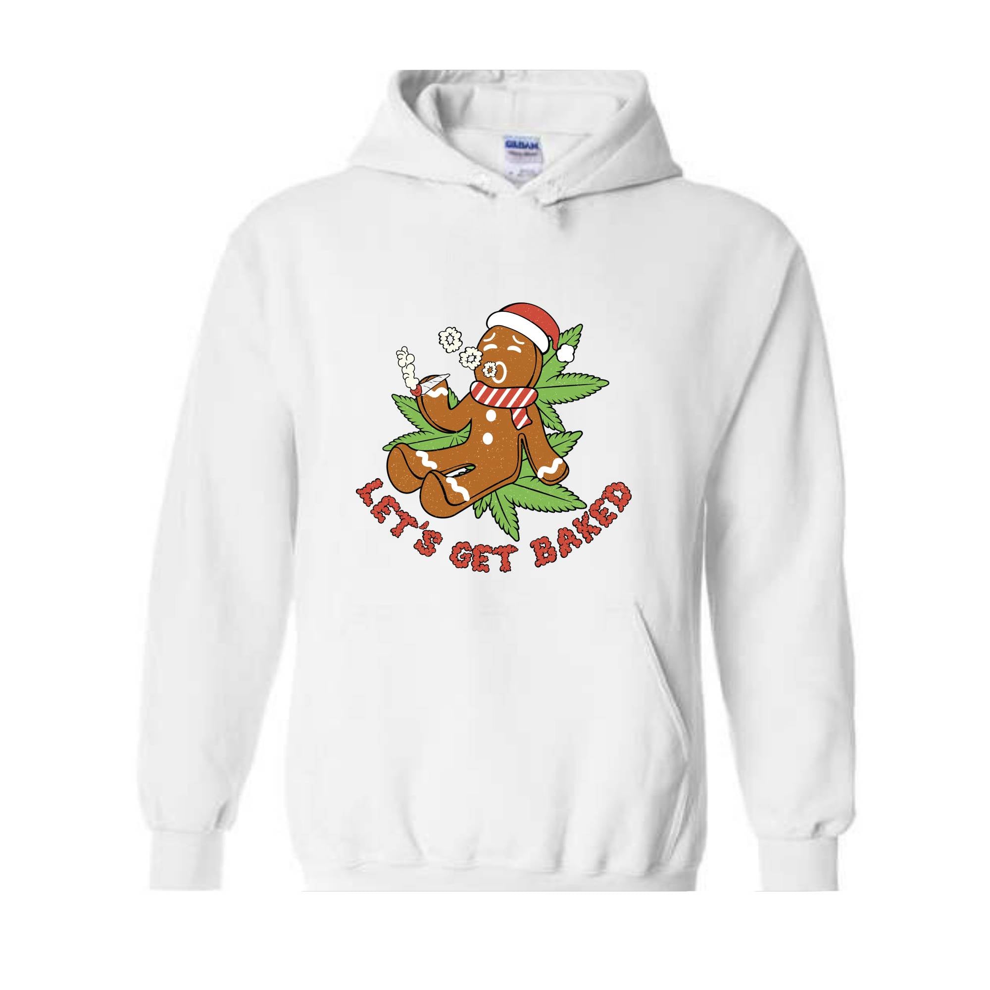 Let's Get Baked Sweatshirt, Gingerbread Sweatshirt, Christmas Sweatshirt, Smoke Weed Sweatshirt, Merry Weedmas Sweatshirt