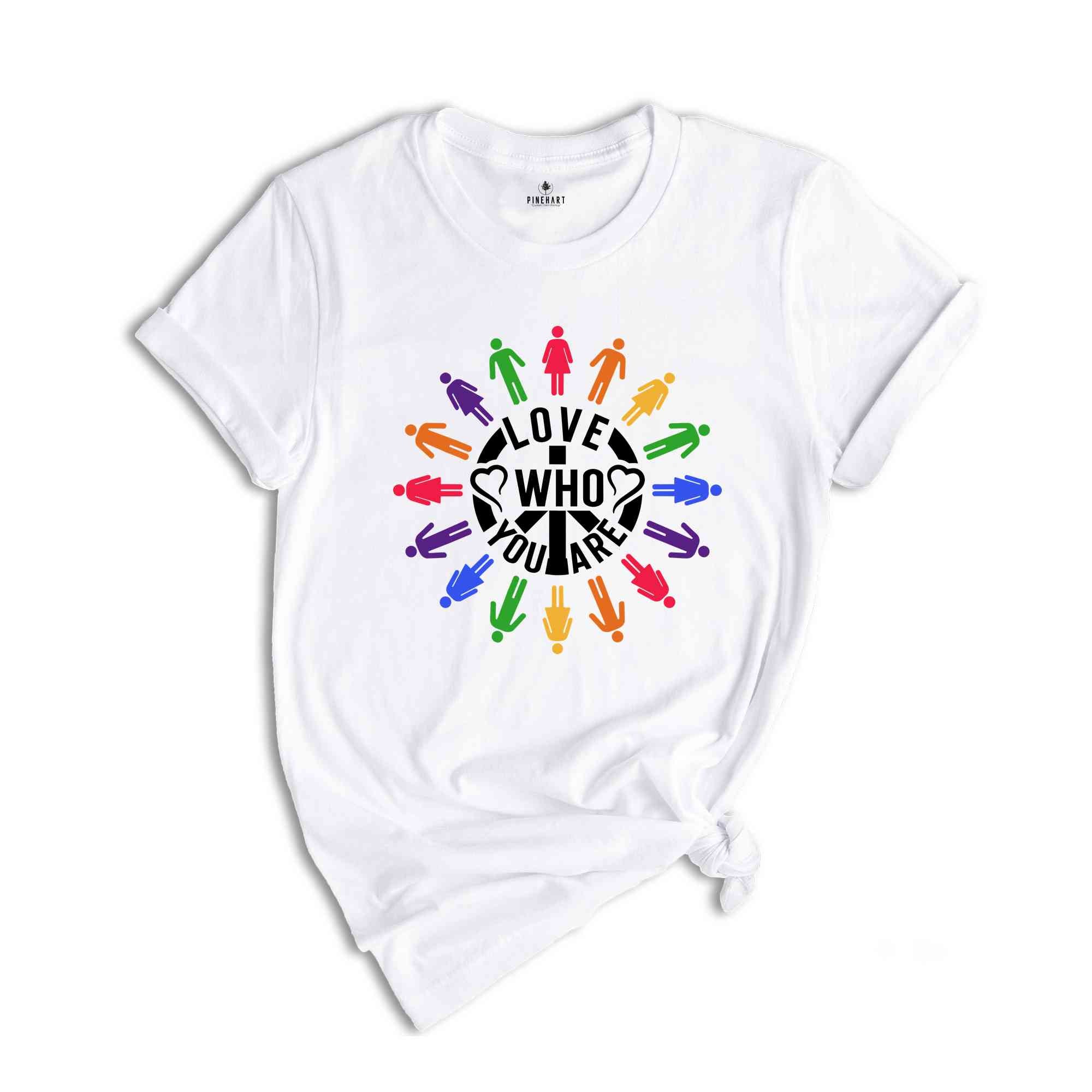 Love Who You Are Pride 2024 T-Shirt, Gay Pride Shirt, LGBT Shirt, Gay Shirt, Rainbow Shirt, Lgbt Flag Shirt, Hurts No One