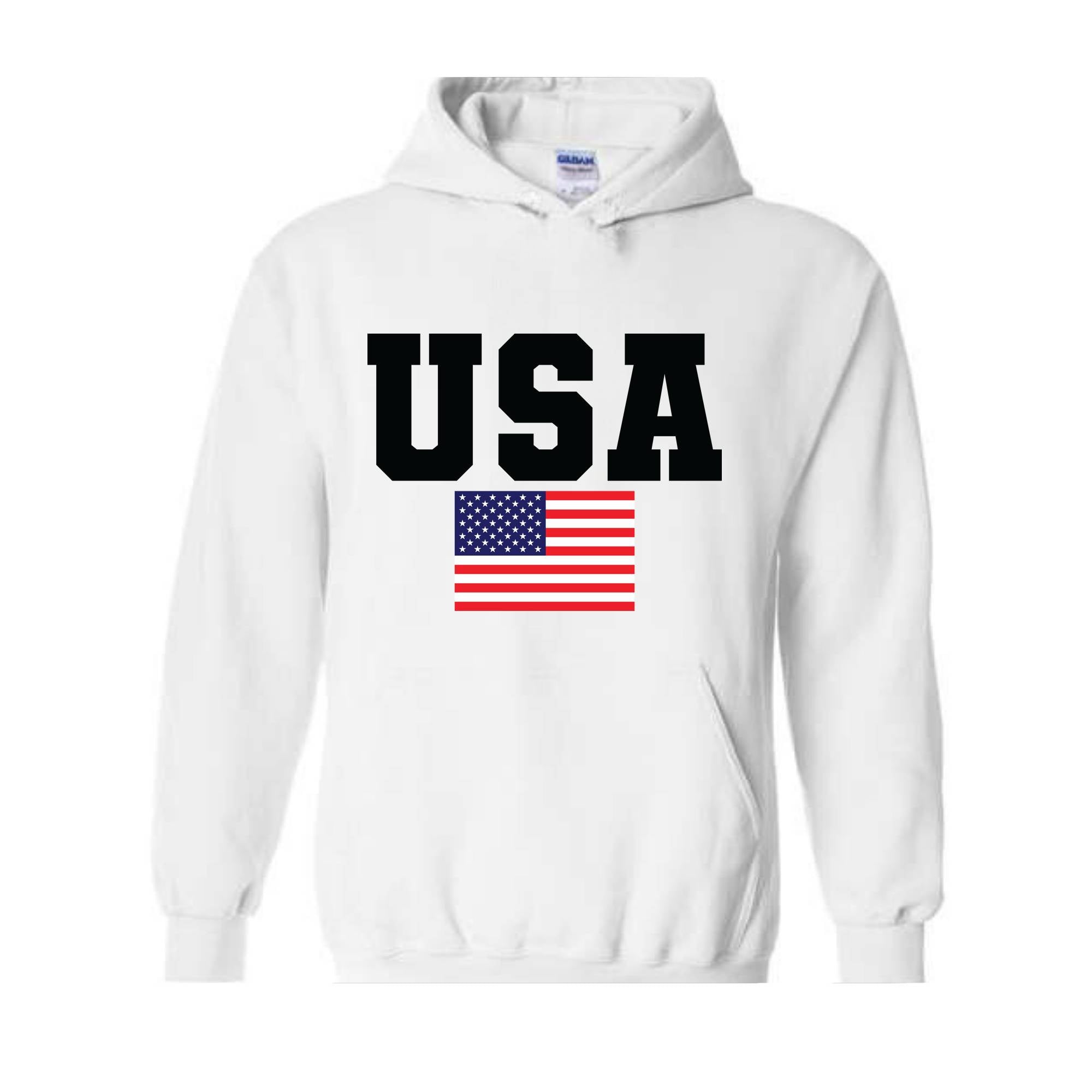 USA Hoodie, Patriotic Hoodie, America Sweatshirt, Flag Sweatshirt, American Retro Sweatshirt, USA Gift, American Flag Gift