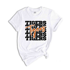 Team Mascot Shirt, Tigers Team Shirt, Tigers Football Shirt, Tigers Fan Shirt, Tigers School Tee, Tigers School Spirit, Tigers Mom Shirt