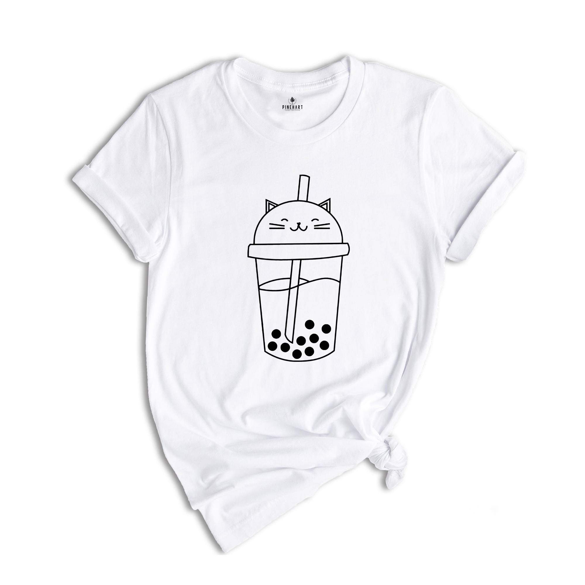 Cat Boba Shirt, Cute Boba Bubble Shirt, Cat Tea Lovers Shirt, Cute Kawaii Shirt, Cat Mom Shirt, Funny Cat Tee