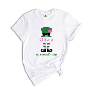 Personalized St. Patrick's Day Shirt, Cute Mom Shirt, Funny Patrick Day Party Tee, Custom Drinking Shirt, Mom Shirt, Custom Name Shirt