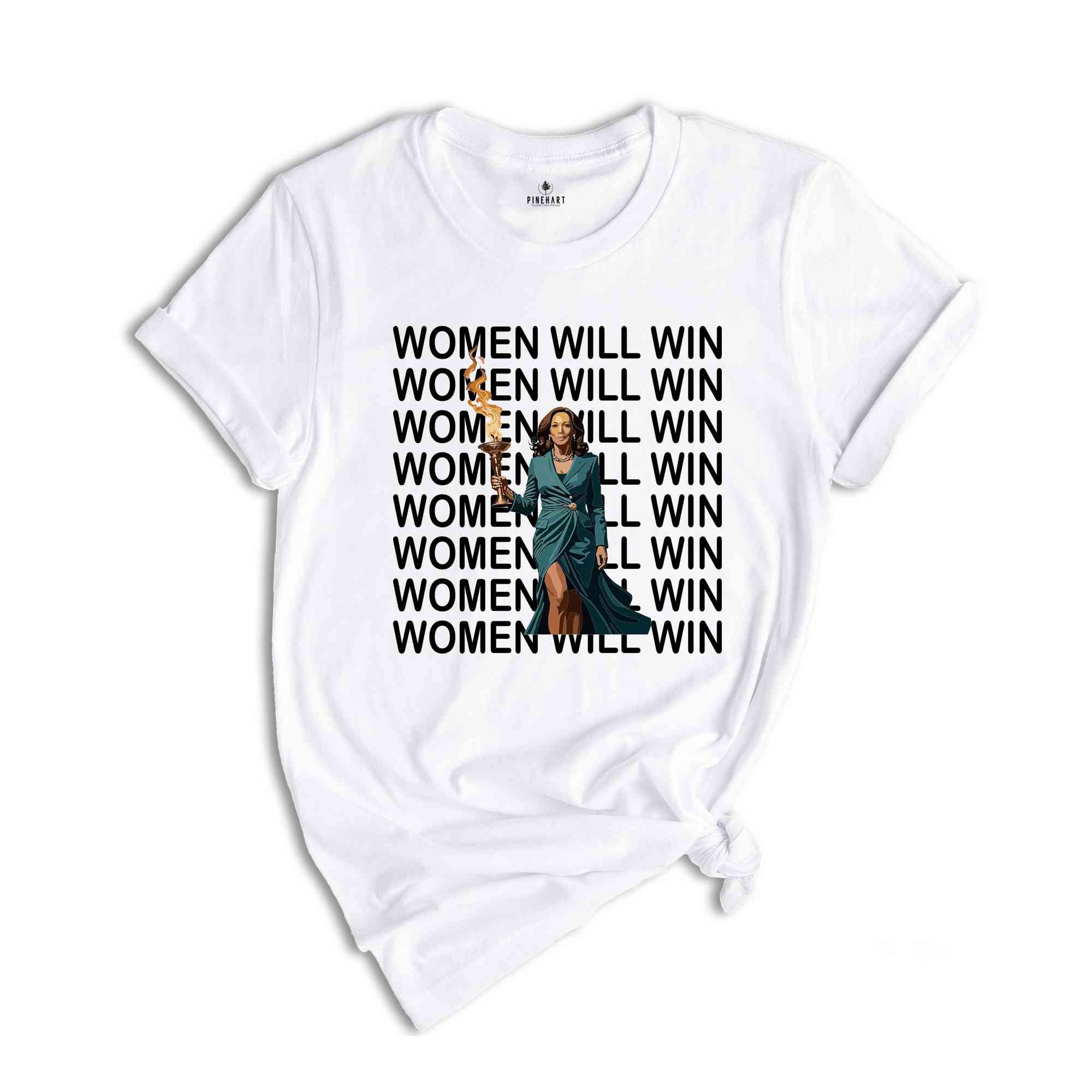 Kamala Harris Pass the Torch Shirt, Women Will Win, Madam President Shirt, Kamala Harris Shirt, Gift for Democrat, Vote Kamala Shirt