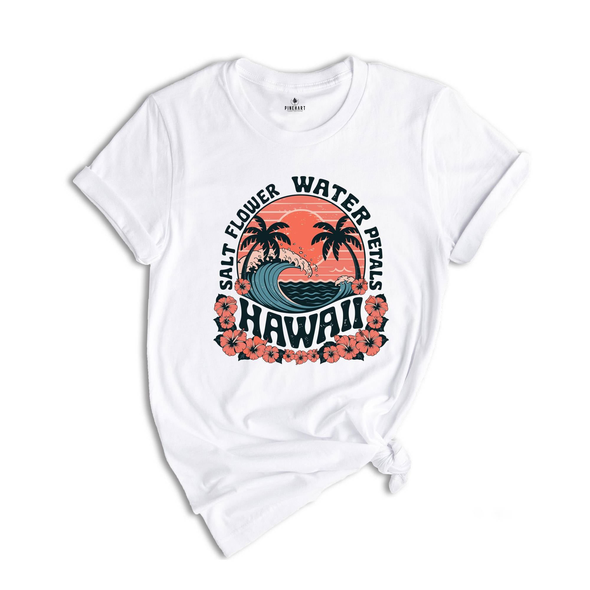 Salt Flower Hawaii Shirt, Cute Summer Shirt, Palm Tree Shirt, Vacation Beachy Shirt, Family Trip Shirt, Beach Shirt, Cute Mom Shirt