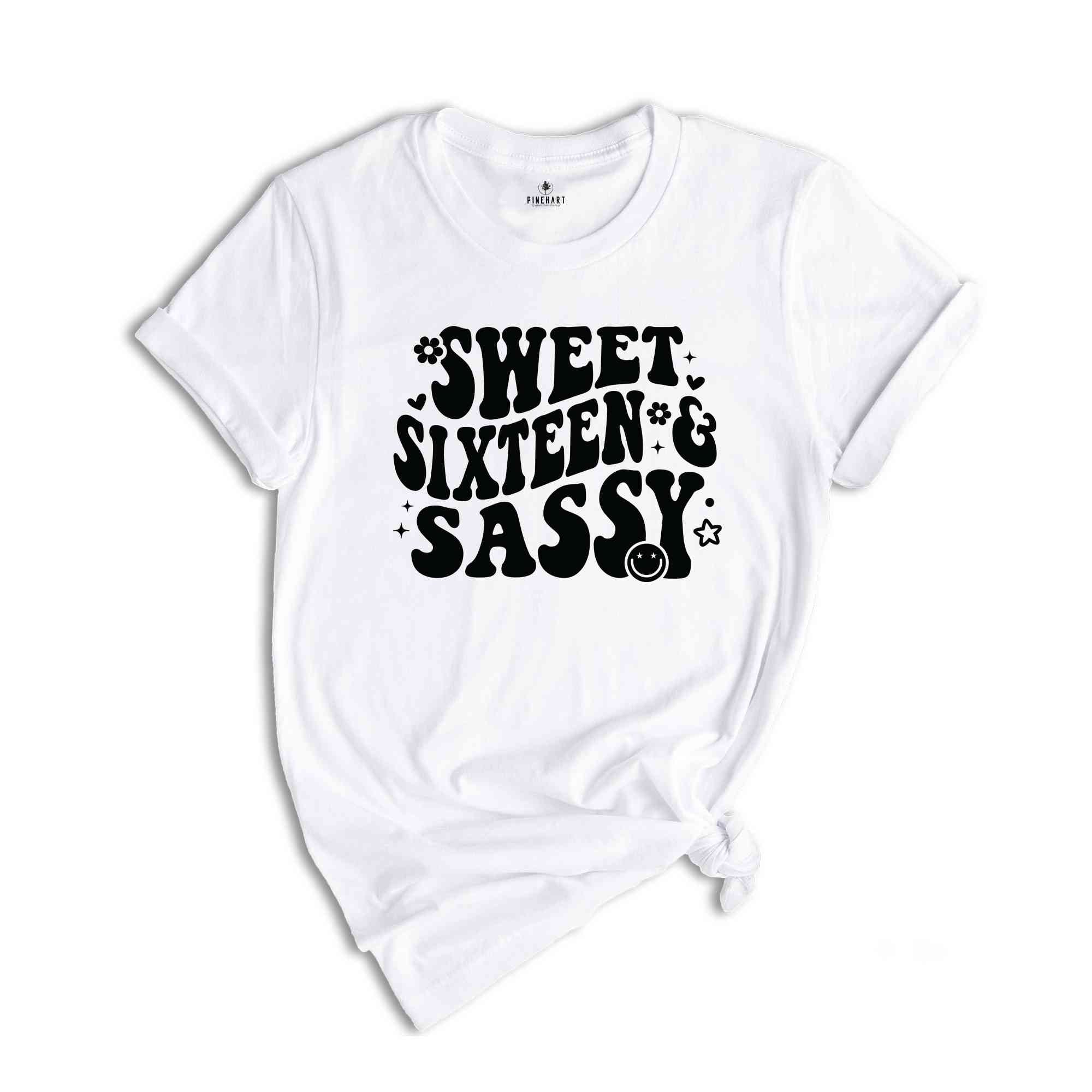 Sweet Sassy Sixteen Shirt, Birthday Girl Shirt, Cute Birthday Shirt, Tie Dye Shirt, Birthday Party Shirt Girl, Birthday Gift, Kids Tshirt