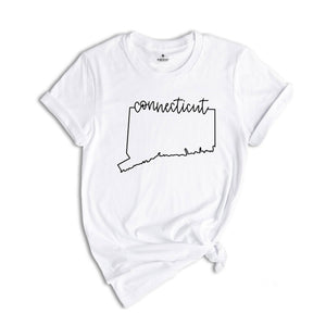 Connecticut State Shirts, Connecticut State Map Shirt, Connecticut Gift, Connecticut Mom Shirt, Connecticut Clothing, Connecticut Love Shirt