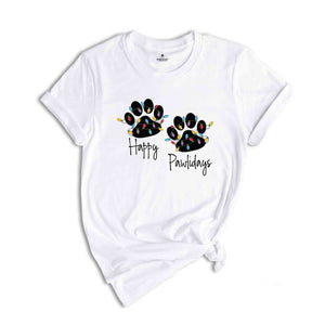 Happy Pawlidays Shirt, Dog Lovers Christmas, Xmas Paw T-Shirt, Cute Christmas Shirt, Animal Lover Shirt, Dog Mama Shirt