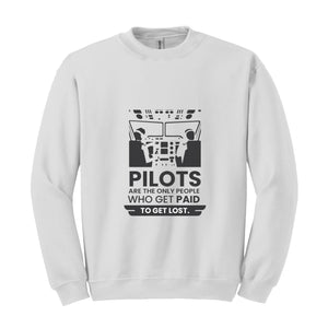 Funny Pilot Design For Men Women Airplane Airline Pilot Sweatshirt, Gift for Airplane Lover, Aviation , Funny Pilot Shirt