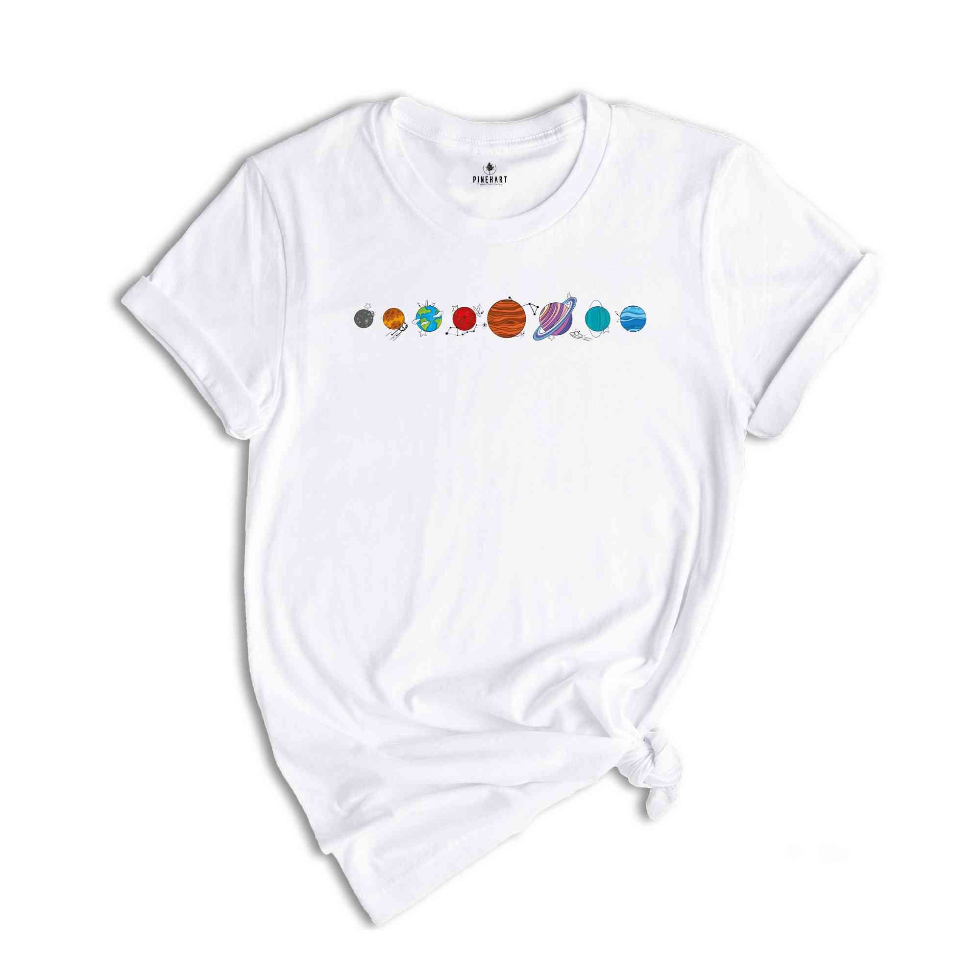 The Planets of The Solar System Shirt, Space Shirt, Space Planet Shirt, Galaxy Tee, Astronaut Shirt, Space Science Shirt, Milky Way