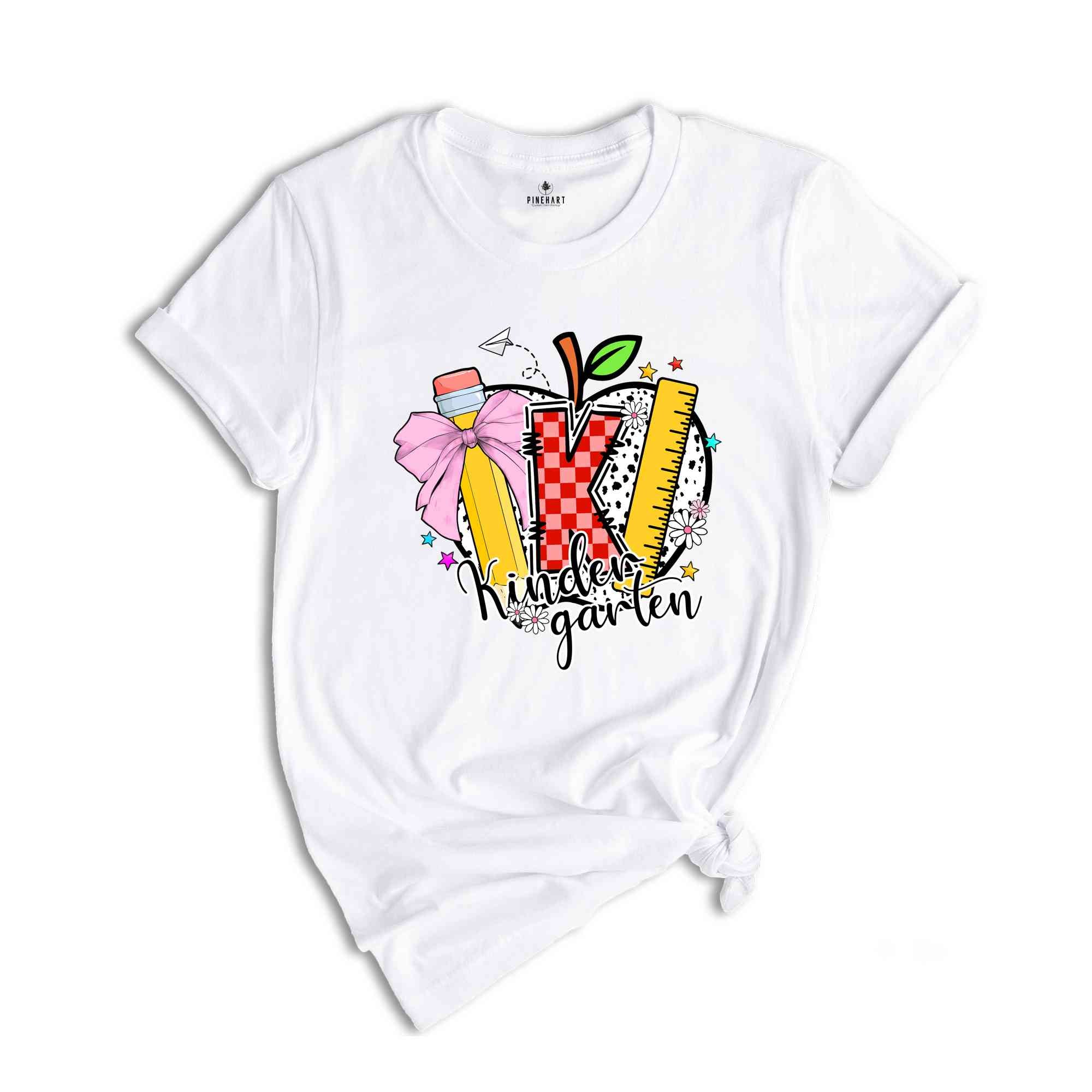 Kinder Garten Shirts, Teacher Appreciation Tee, Teach Love Inspire Shirt, Back To School Shirt, First Grade Teacher Tee