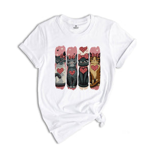 Valentine Cat Shirt, Cute Valentines T-Shirt, Cat Lover Shirt, Cat Shirt, Valentines Shirt, Cat Lover Tee, Cat Mom, Valentines Gift