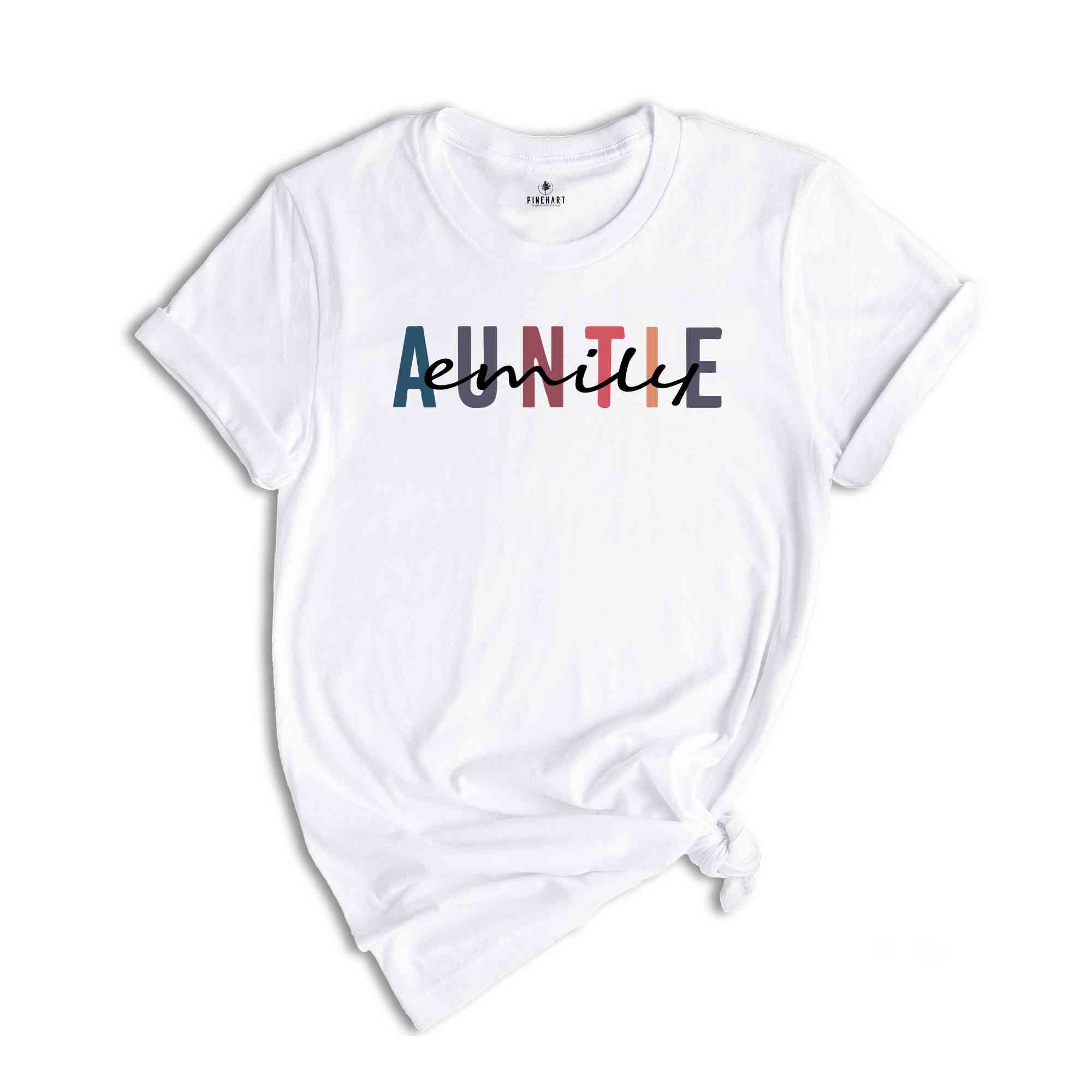 Custom Auntie Shirt, In My Auntie Era Shirt, Auntie Era Shirt, Aunt Shirt, Gift For Aunt, Aunt Birthday Shirt