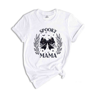 Halloween Mommy and Me Shirt, Spooky Mama Mini Shirt, Kids Halloween Shirt, Mother and Daughter, Dark Coquette Halloween Mom Shirt