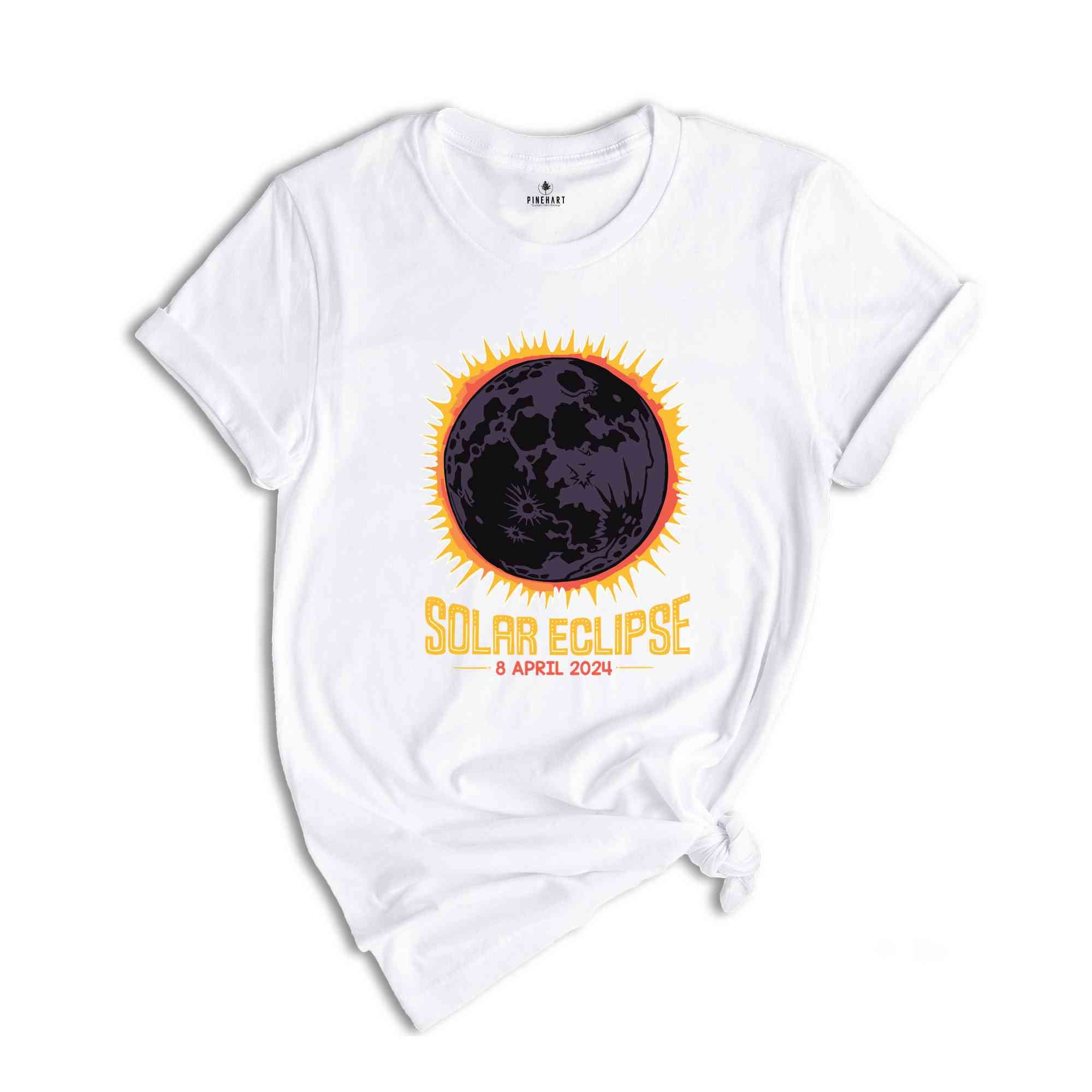 Solar Eclipse 2024 T-Shirt, April 8 2024 Solar Eclipse, Total Solar Eclipse Apparel, Solar Eclipse Shirt