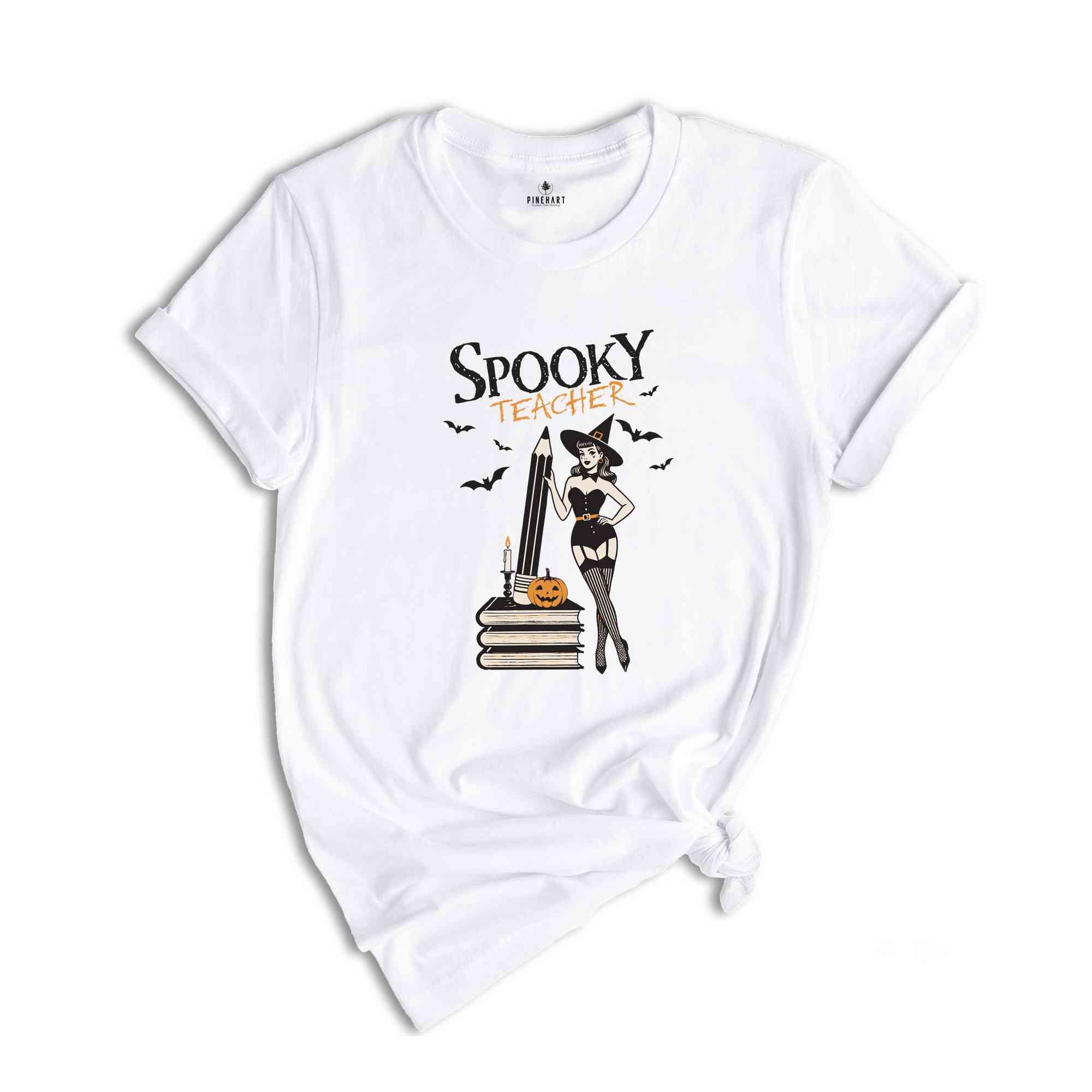 Spooky Teacher Shirt, Retro Halloween Shirt, Halloween Shirts, Spooky Shirt, Spooky Season Shirt, Witch Shirt