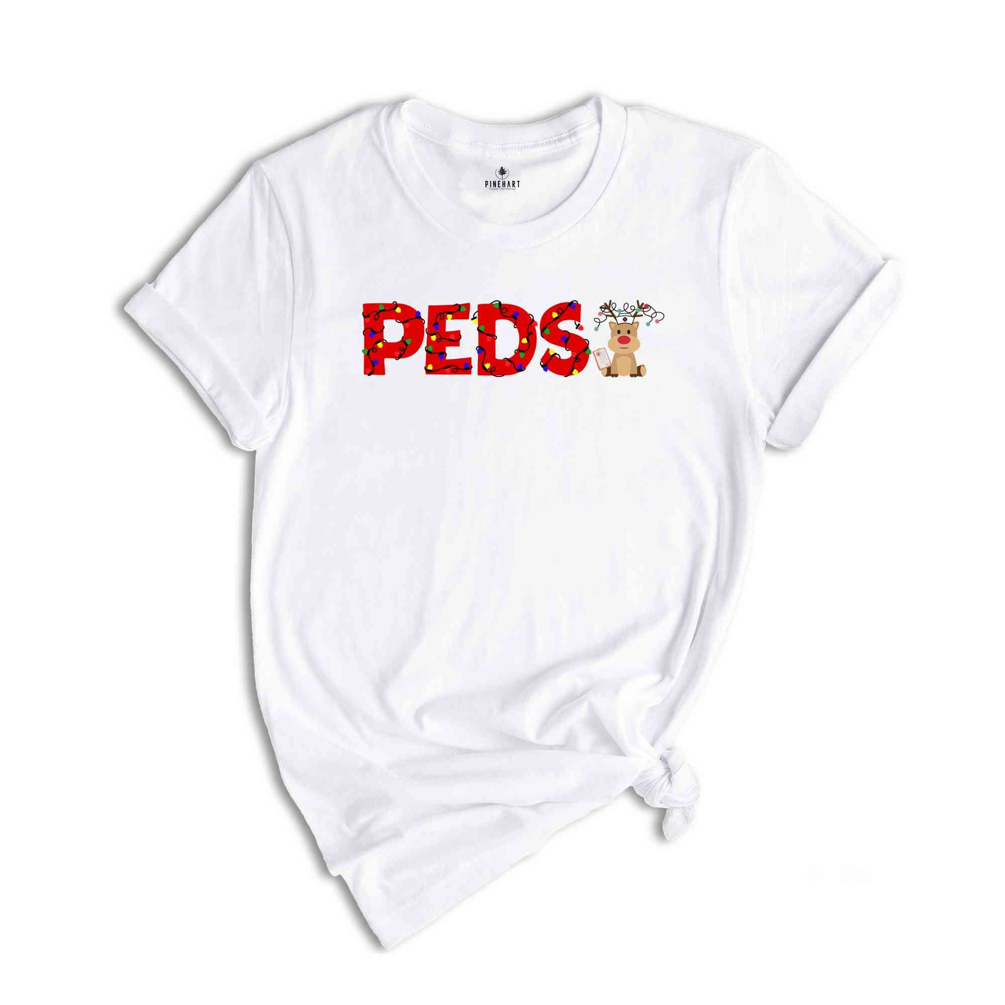 Christmas PEDS Shirt, Christmas Pediatrics T-Shirt, Peds Crew Tee, Christmas Pediatric Nurse Gift, Christmas Tee