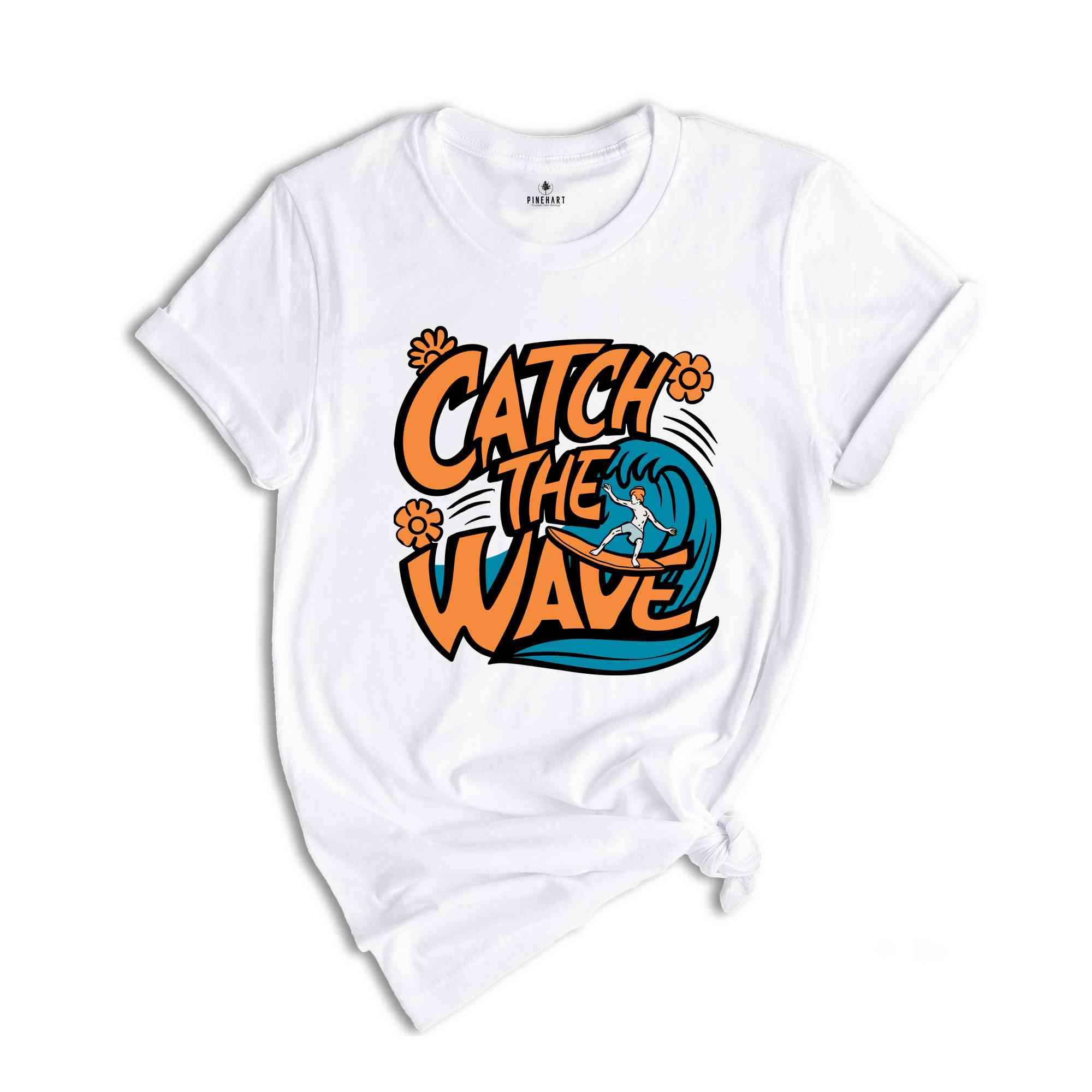 Catch The Waves Shirt, Retro Summer Shirt, Beach Surfing Shirt, Surfer Gift, Beach Lover Shirt, Vintage Summer Shirt, Beach Shirt