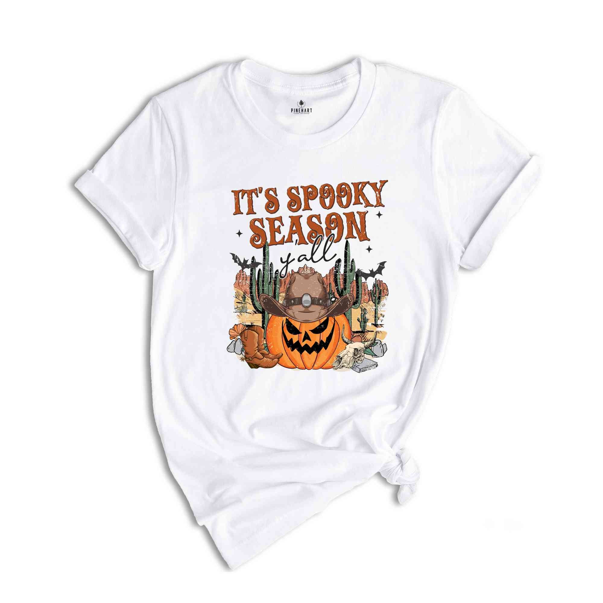 It's Spooky Season Y'All T-Shirt, Scary Pumpkin Shirt, Funny Halloween Shirt, Sartastic Halloween Shirt, Funny Halloween Tee, Halloween Gift