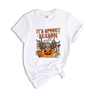 It's Spooky Season Y'All T-Shirt, Scary Pumpkin Shirt, Funny Halloween Shirt, Sartastic Halloween Shirt, Funny Halloween Tee, Halloween Gift