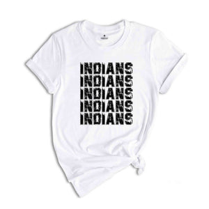 Team Mascot Shirt, Indians Mascot Shirt, Indians Fan Shirt, Indians School Shirt, School Spirit Shirt, Indians Team Shirt, Football Tee