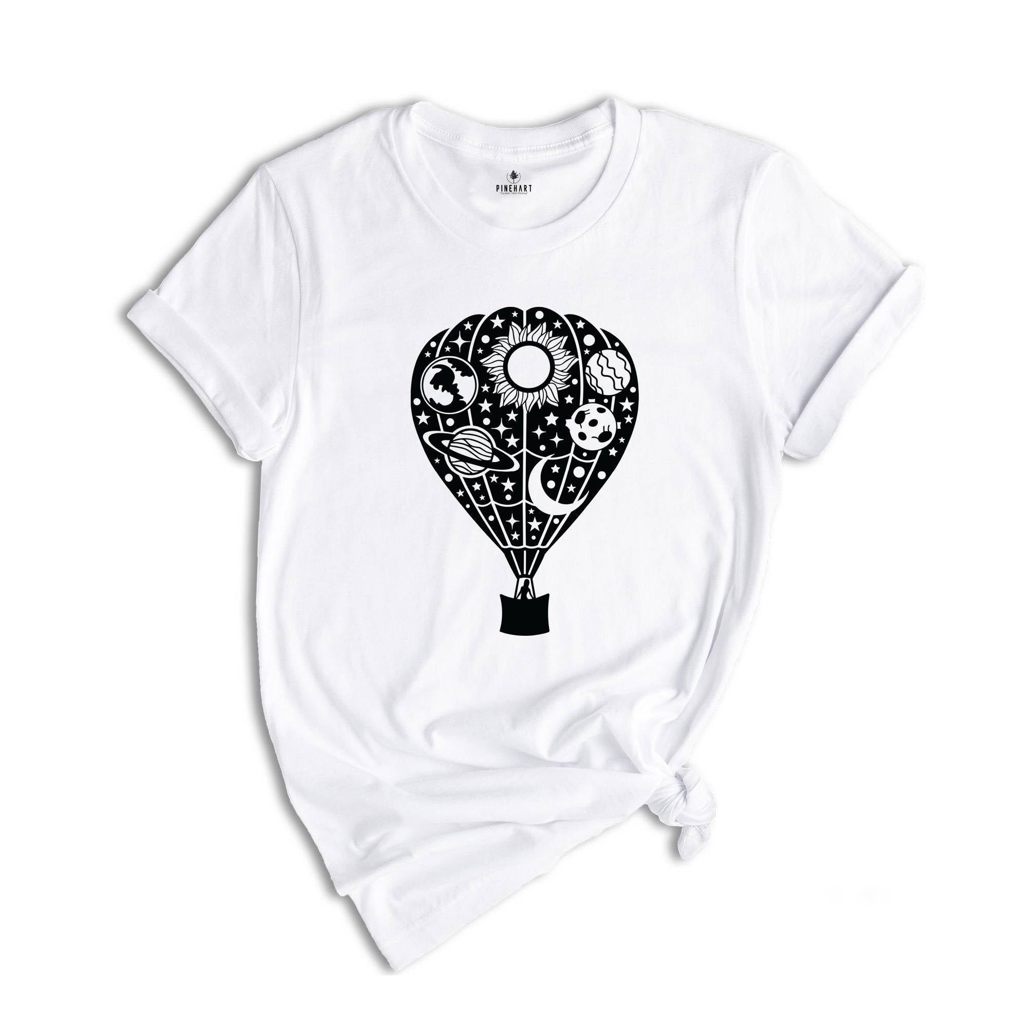 Hot Air Balloon T-Shirt, Art T-Shirt, Travel Lover T-Shirt, Explorer T-Shirt, Balloon Lover T-Shirt, Traveler T-Shirt, Flying Balloon Shirt