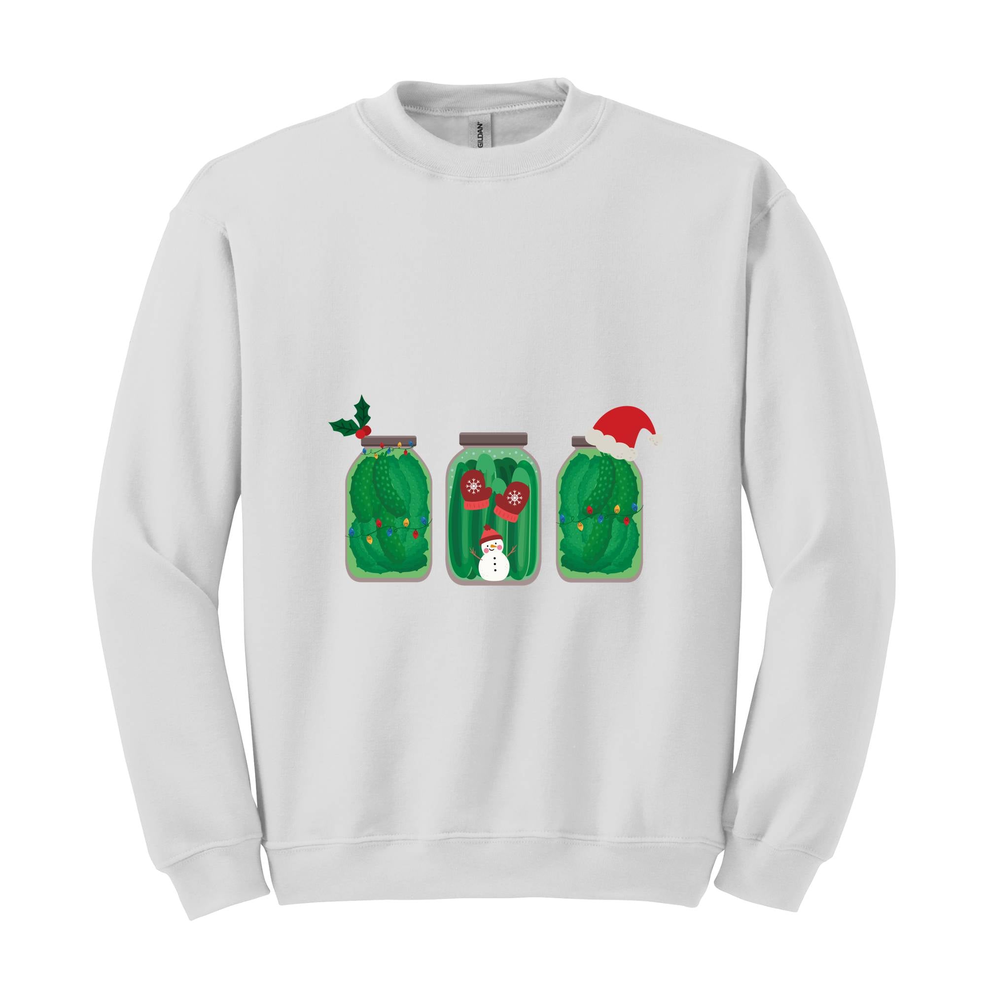 Pickles Christmas Sweatshirt, Pickles Sweatshirt, Pickle Lover Gift, Christmas Sweatshirt, Foodie Sweatshirt, Christmas Mom Sweatshirt