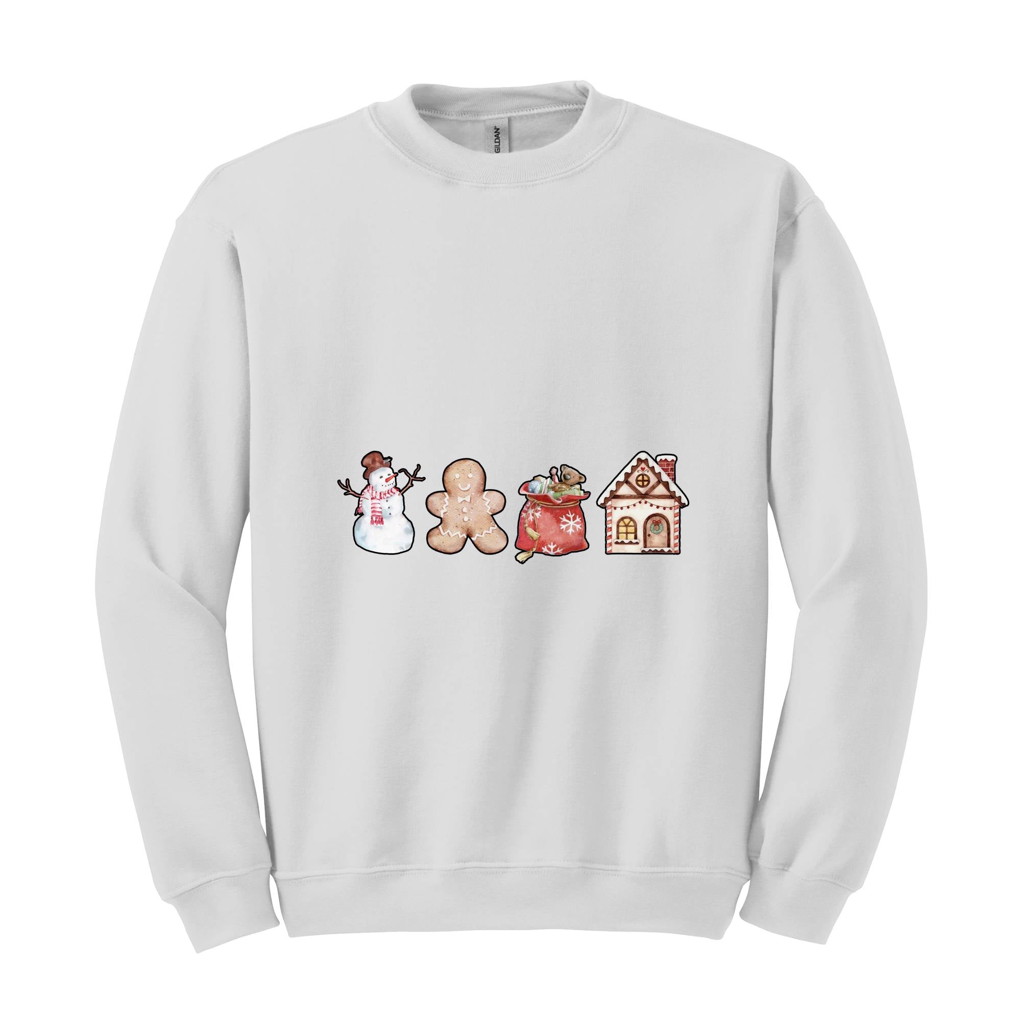 Cute Christmas Sweatshirt, Christmas Items Sweatshirt, Christmas Vibes Sweatshirt, Christmas Symbols Sweatshirt