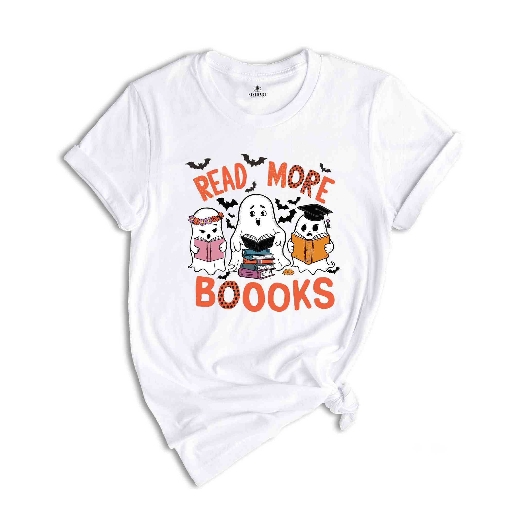 Read More Books Spooky Teacher Shirt, Halloween Shirt for Teacher, Teacher Halloween Shirt, Groovy Ghost Teacher Tshirt, Reading Teacher Tee