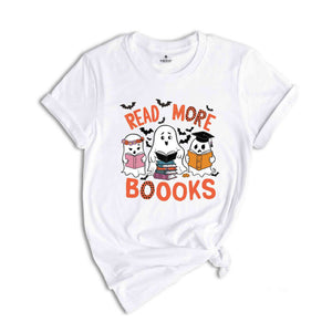 Read More Books Spooky Teacher Shirt, Halloween Shirt for Teacher, Teacher Halloween Shirt, Groovy Ghost Teacher Tshirt, Reading Teacher Tee